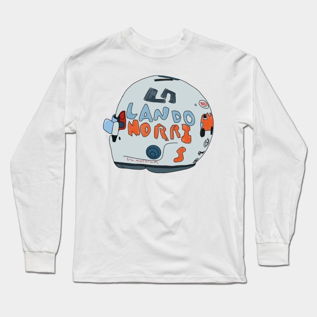 Lando Norris- Eva Helmet Long Sleeve T-Shirt by crashstappen